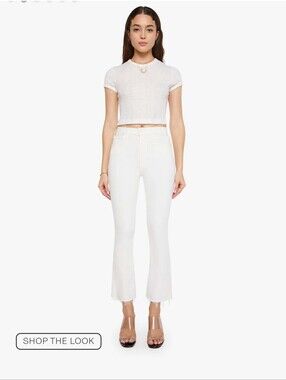 MOTHER Mid Rise Dazzler Ankle Fray - Women's Size 24"